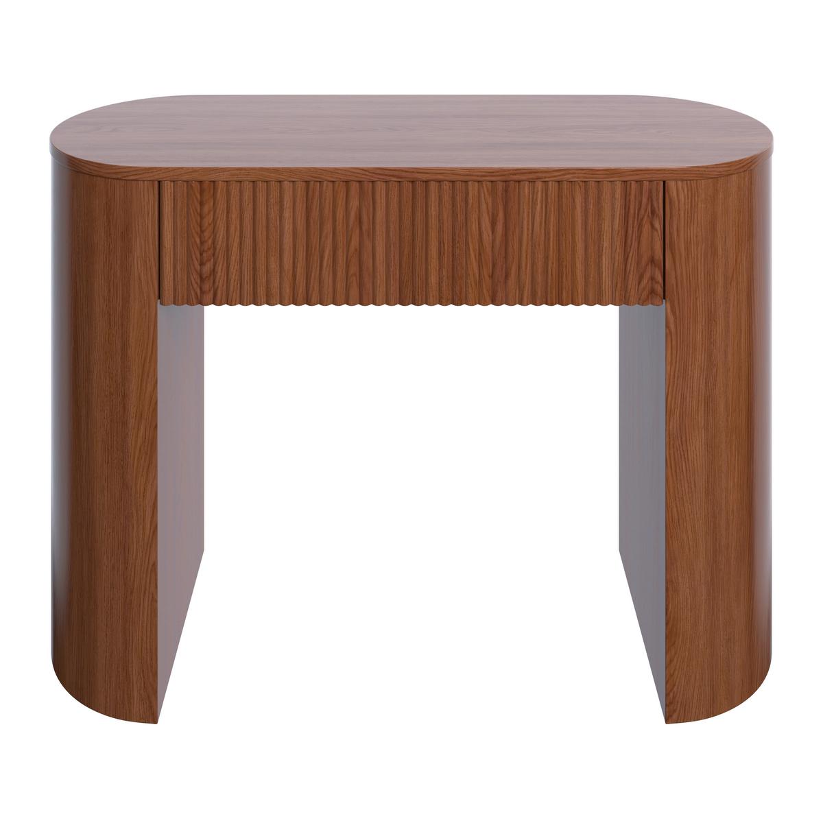 KONZOLOVÝ STOLEK NOAH - barvy vlašských ořechů, Moderní, kompozitní dřevo (112/79/40cm) - Bessagi Home