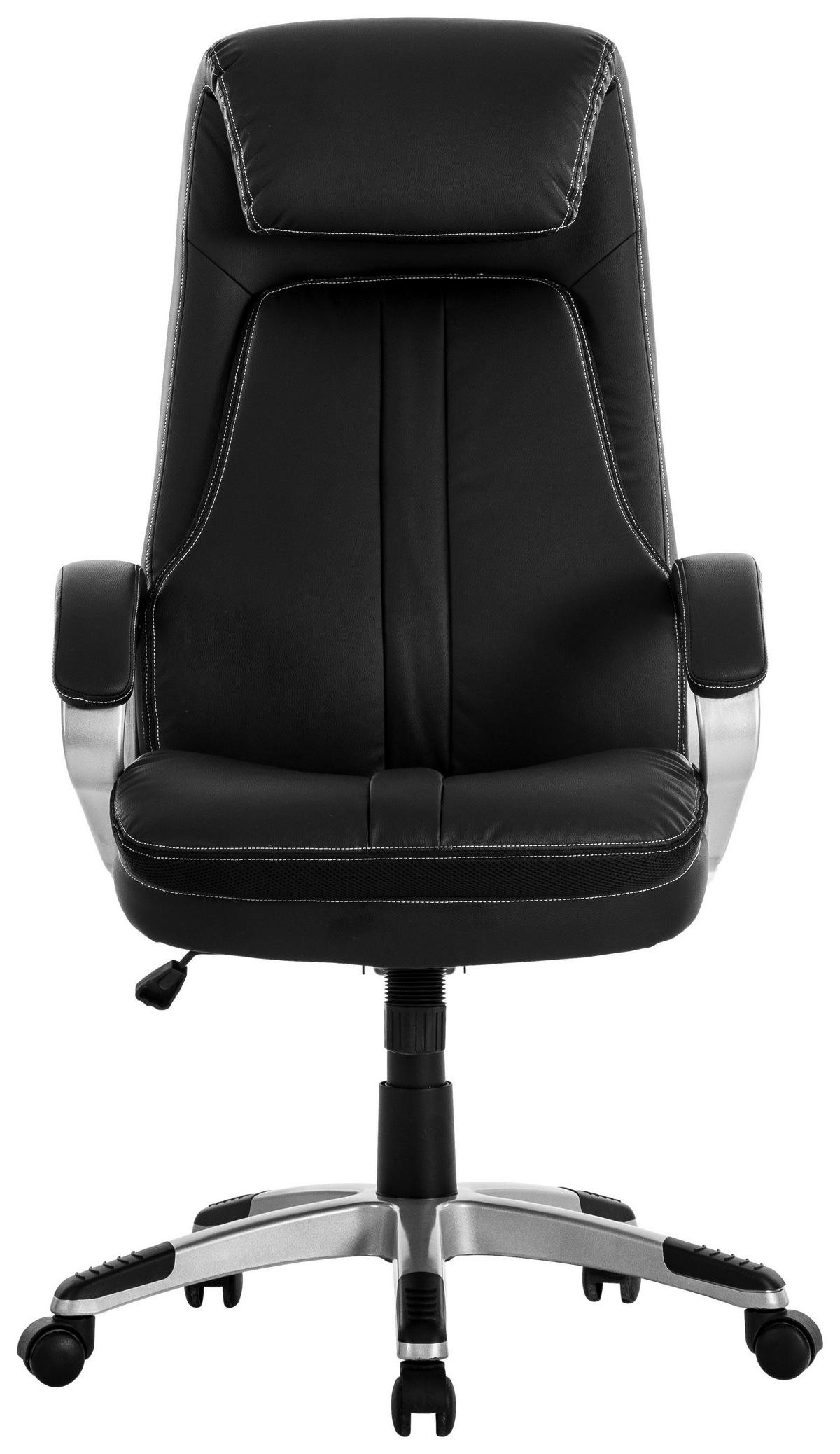 Főnöki Szék Graz - fekete, Modern, műanyag/textil (68/124/79cm)