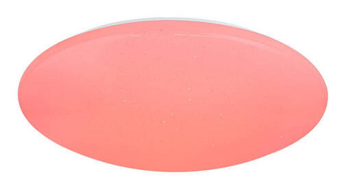 LED-Deckenleuchte Opal Weiß D: 50 cm - Opal/Weiß, Basics, Kunststoff/Metall (50/12cm) - Globo