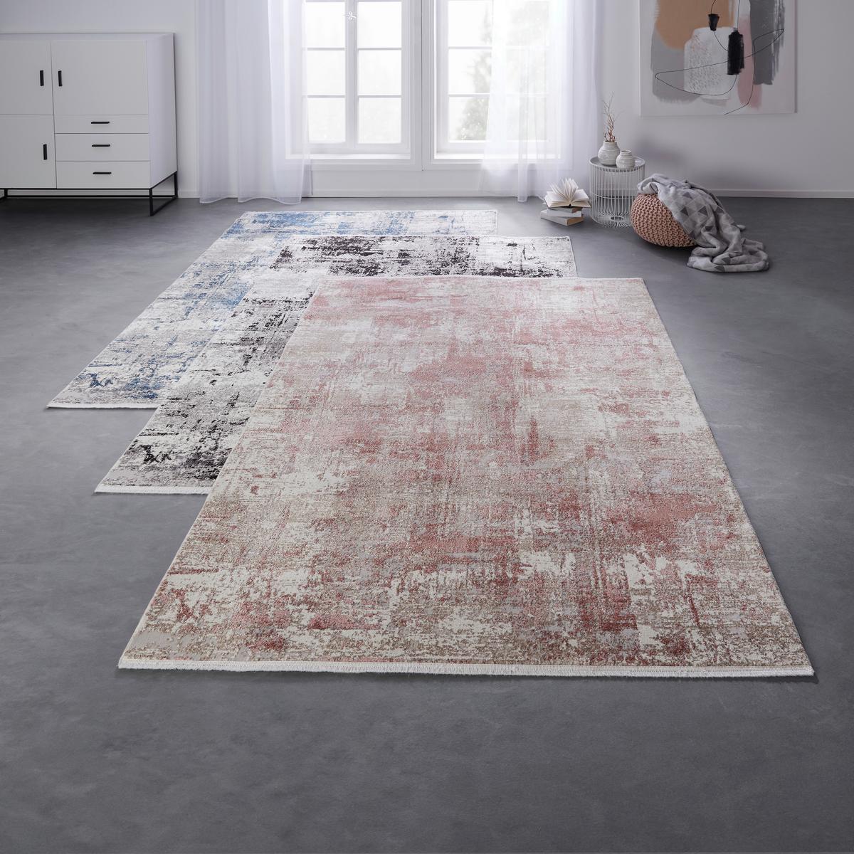 tkaný koberec Malik 1, 80/150 cm - pink/krémová, Modern, textil (80/150cm) - Mömax