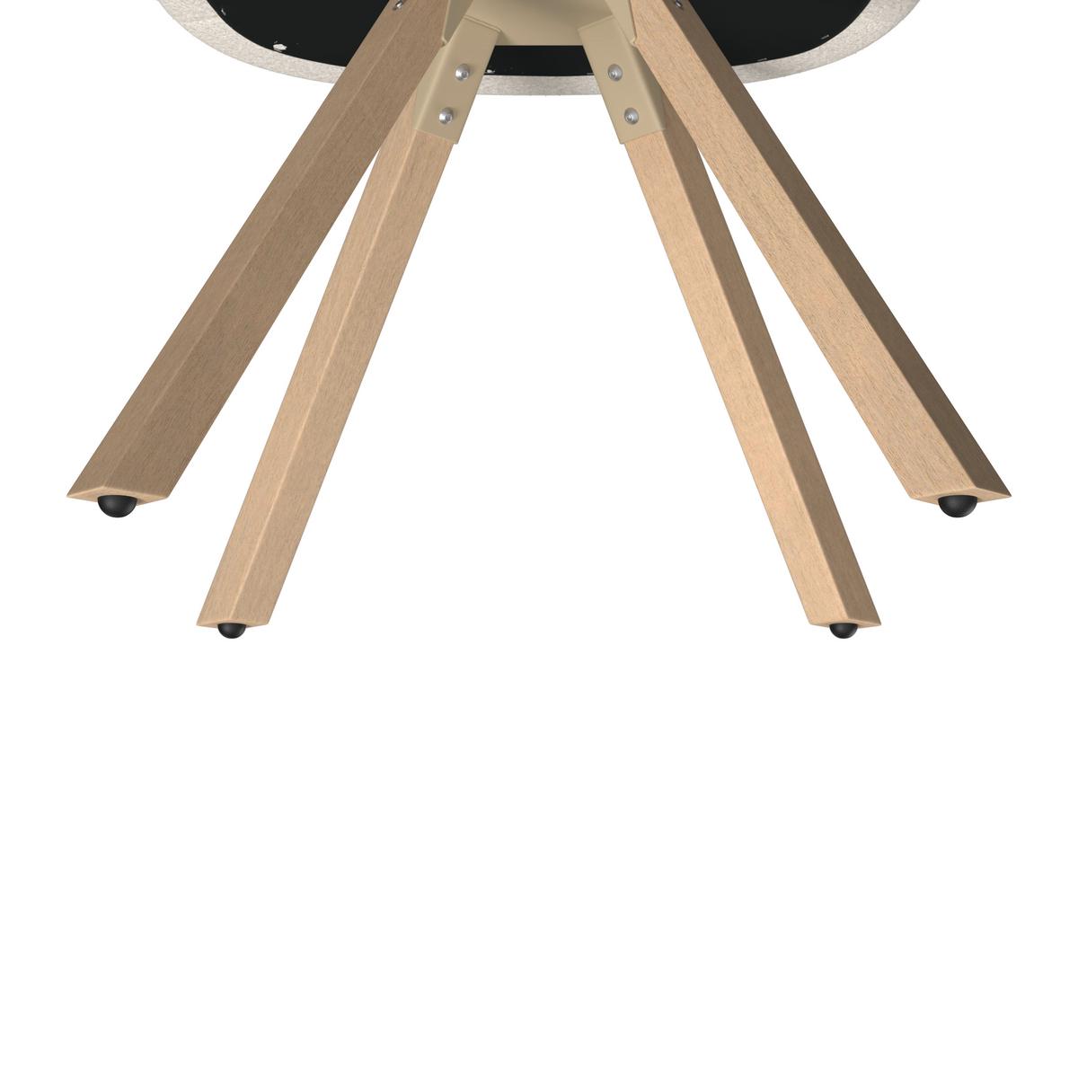 ŽIDLE S PODRUČKAMI NAYA - krémová/barvy buku, Moderní, dřevo/textil (62/65/81cm) - Bessagi Home