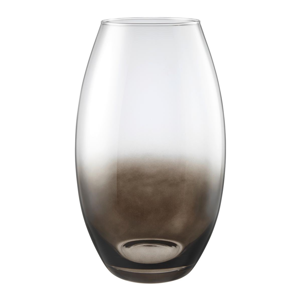 Váza Ombre, Ø/V: 15/30cm - číra/čierna, Konventionell, sklo (15/30cm) - Mömax