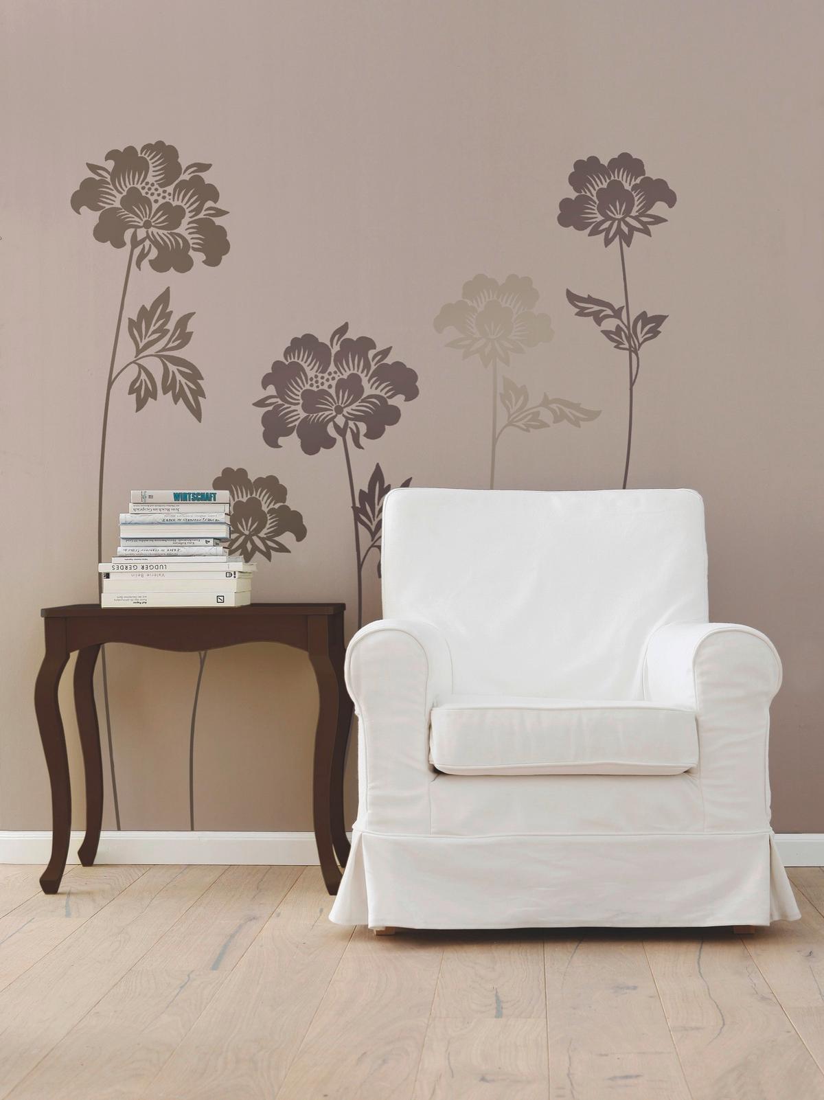DEKOSTICKER Taupe - Taupe/Klar, Natur, Kunststoff (100/70cm) - Komar