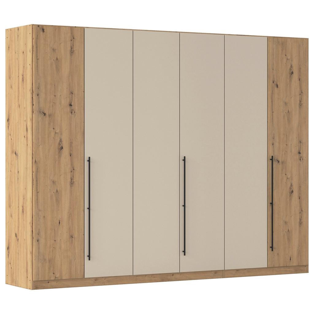 Kleiderschrank Safari Champagner/Eiche D. B: 271cm