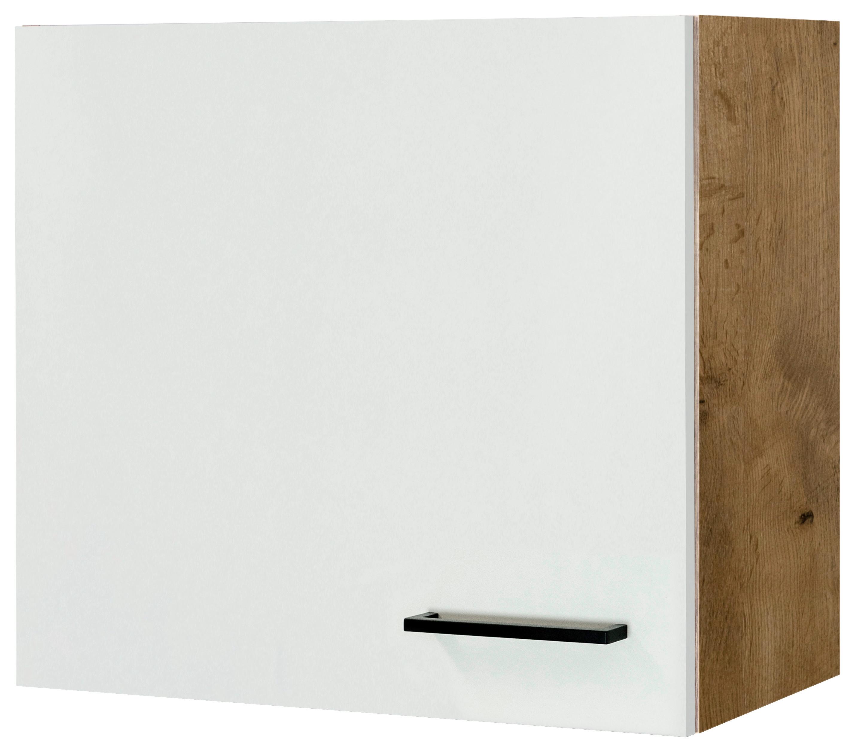 Horní kuchyňská skříňka AVILA AVILA H 60 - barvy dubu/černá, Konvenční, kov/kompozitní dřevo (60/54,8/32cm) - FlexWell
