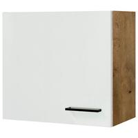 Horní kuchyňská skříňka AVILA AVILA H 60 - barvy dubu/černá, Konvenční, kov/kompozitní dřevo (60/54,8/32cm) - FlexWell