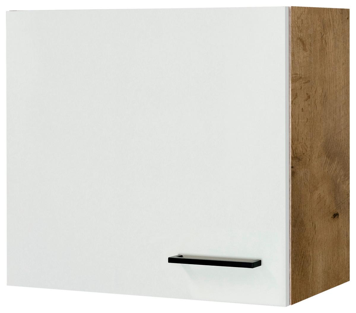 Horní kuchyňská skříňka AVILA AVILA H 60 - barvy dubu/černá, Konvenční, kov/kompozitní dřevo (60/54,8/32cm) - FlexWell