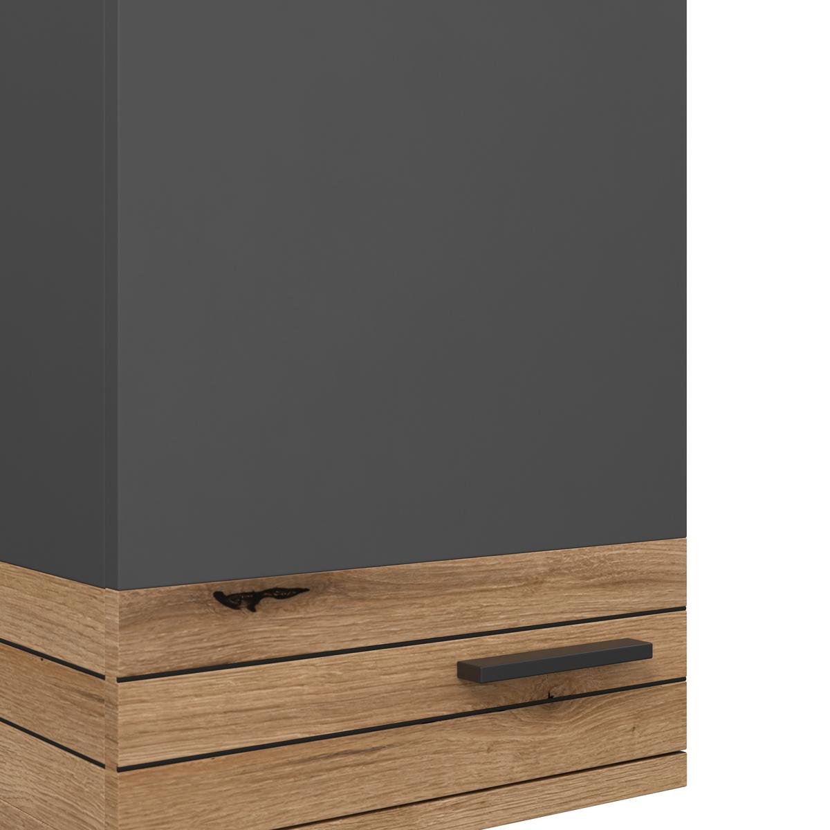 HÄNGESCHRANK COTIA COTLS 3 - Eichefarben/Anthrazit, MODERN, Holzwerkstoff (40/73/30cm) - James Wood