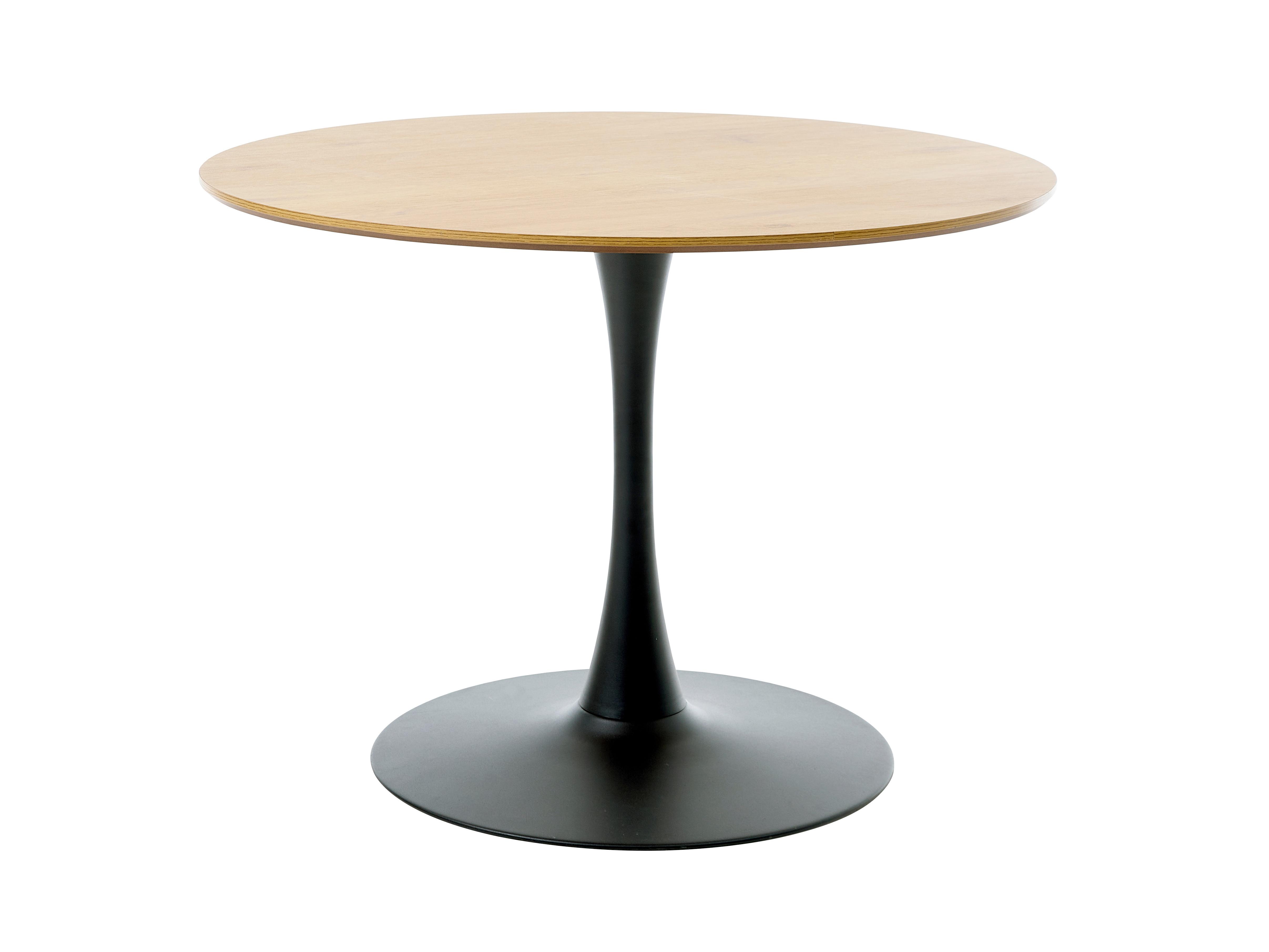 ESSTISCH Cesura Eichefarben, L: 100 cm - Eichefarben/Schwarz, MODERN, Holzwerkstoff/Metall (100/100/75cm) - Livetastic