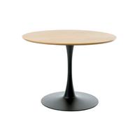 ESSTISCH Cesura Eichefarben, L: 100 cm - Eichefarben/Schwarz, MODERN, Holzwerkstoff/Metall (100/100/75cm) - Livetastic
