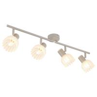 Strahler Exkl. 4xe14, 40w - Sandfarben, KONVENTIONELL, Glas/Metall (70/9/15,5cm) - Globo