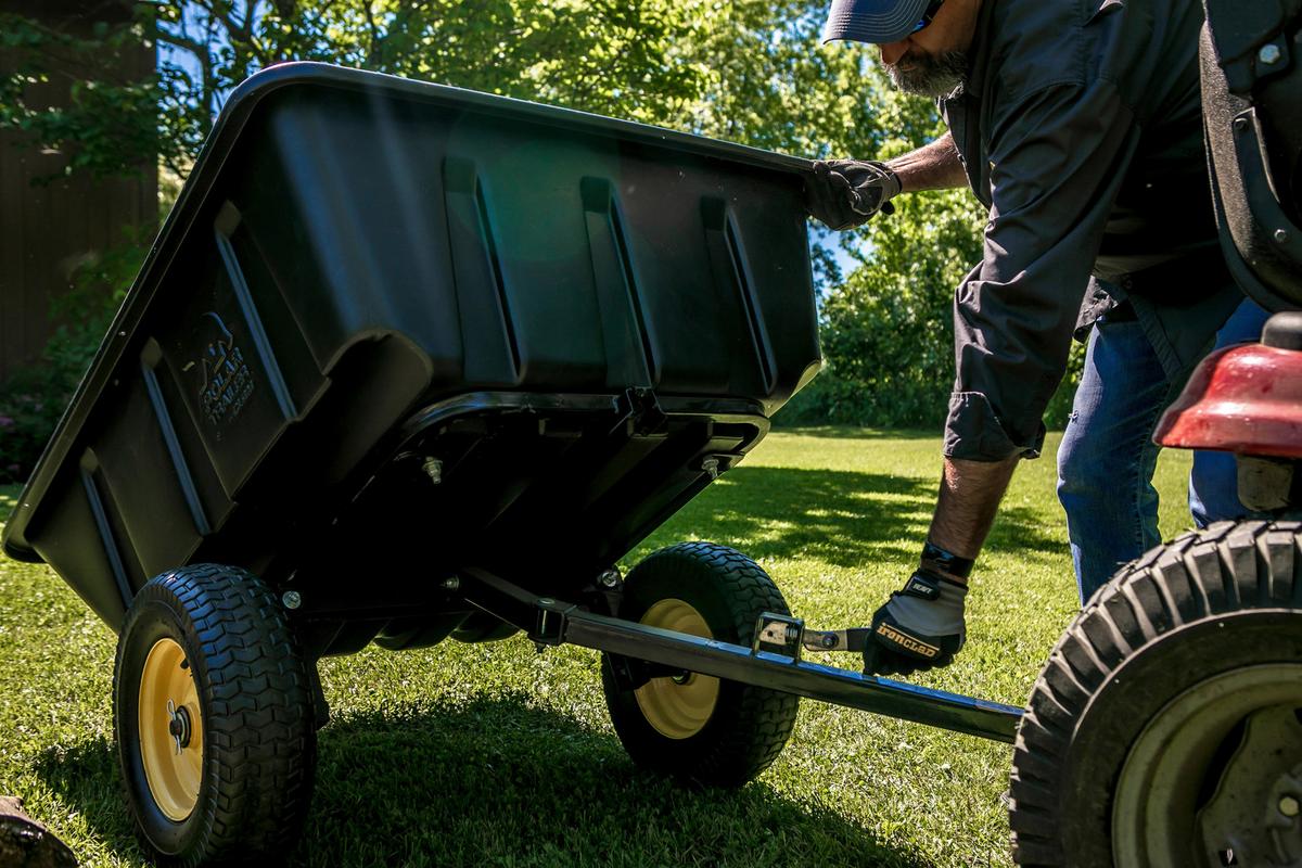 Gartenkarre Trailer Schubkarre Lg900 - Schwarz, Basics, Kunststoff (94/71/175cm)