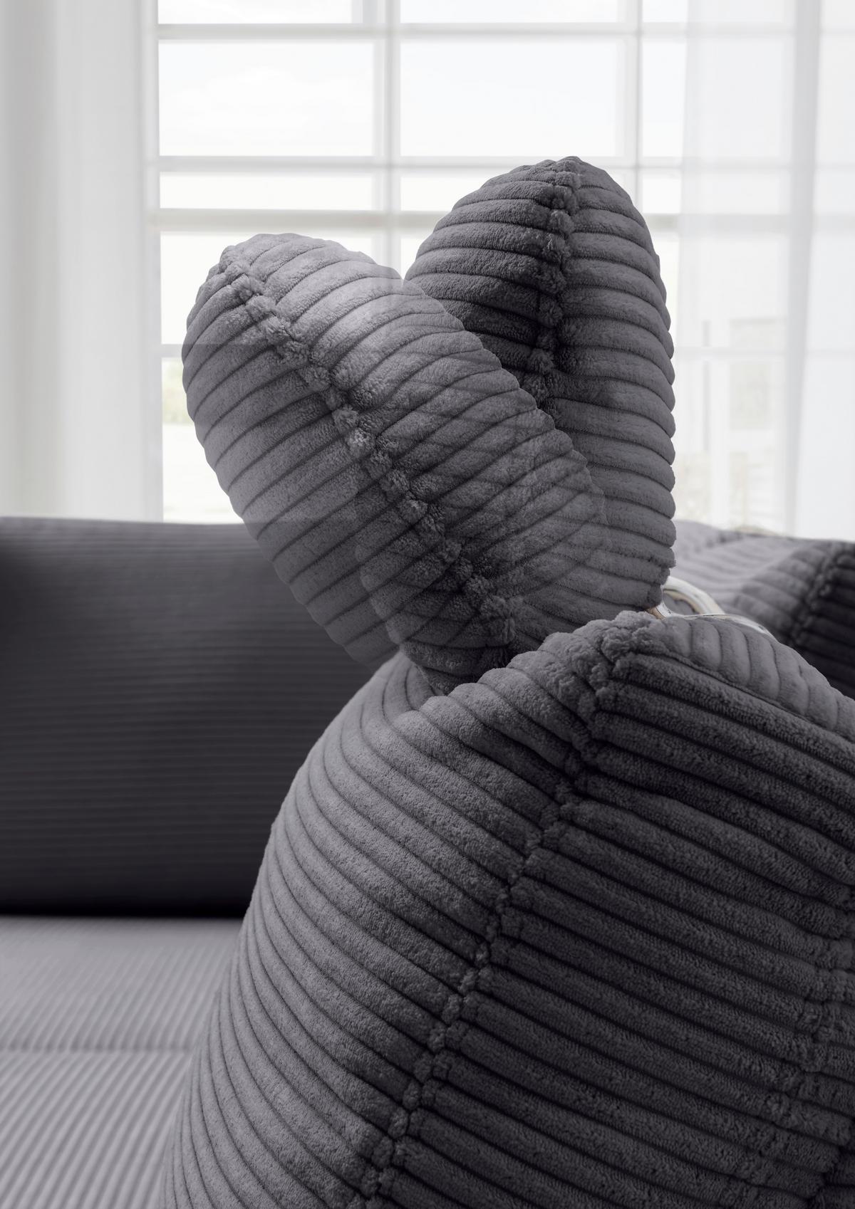 Eckschlafsofa Positano Dunkelgrau S: 206x261 Cm - Wildeiche/Dunkelgrau, MODERN, Textil (206/261cm) - Livetastic