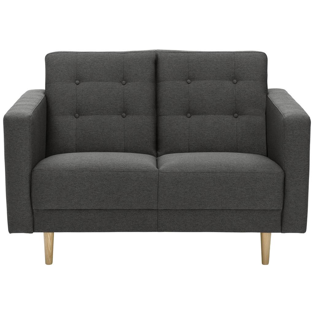 2-sitzer-sofa + Schlaffunktion Jasmin Mit Armlehnen Anthrazit