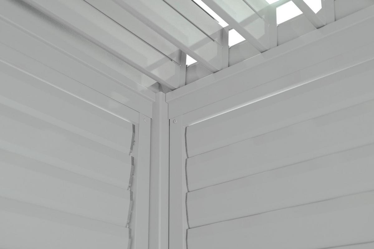 Lamellenteil Deluxe/Classic Weiss - verstellbar - Basics (123/240/10cm) - Gardenson