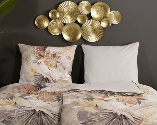 Bettwäsche Pippa Sandfarben Beige 140x200 cm - Sandfarben/Beige, LIFESTYLE, Textil (140/200cm)