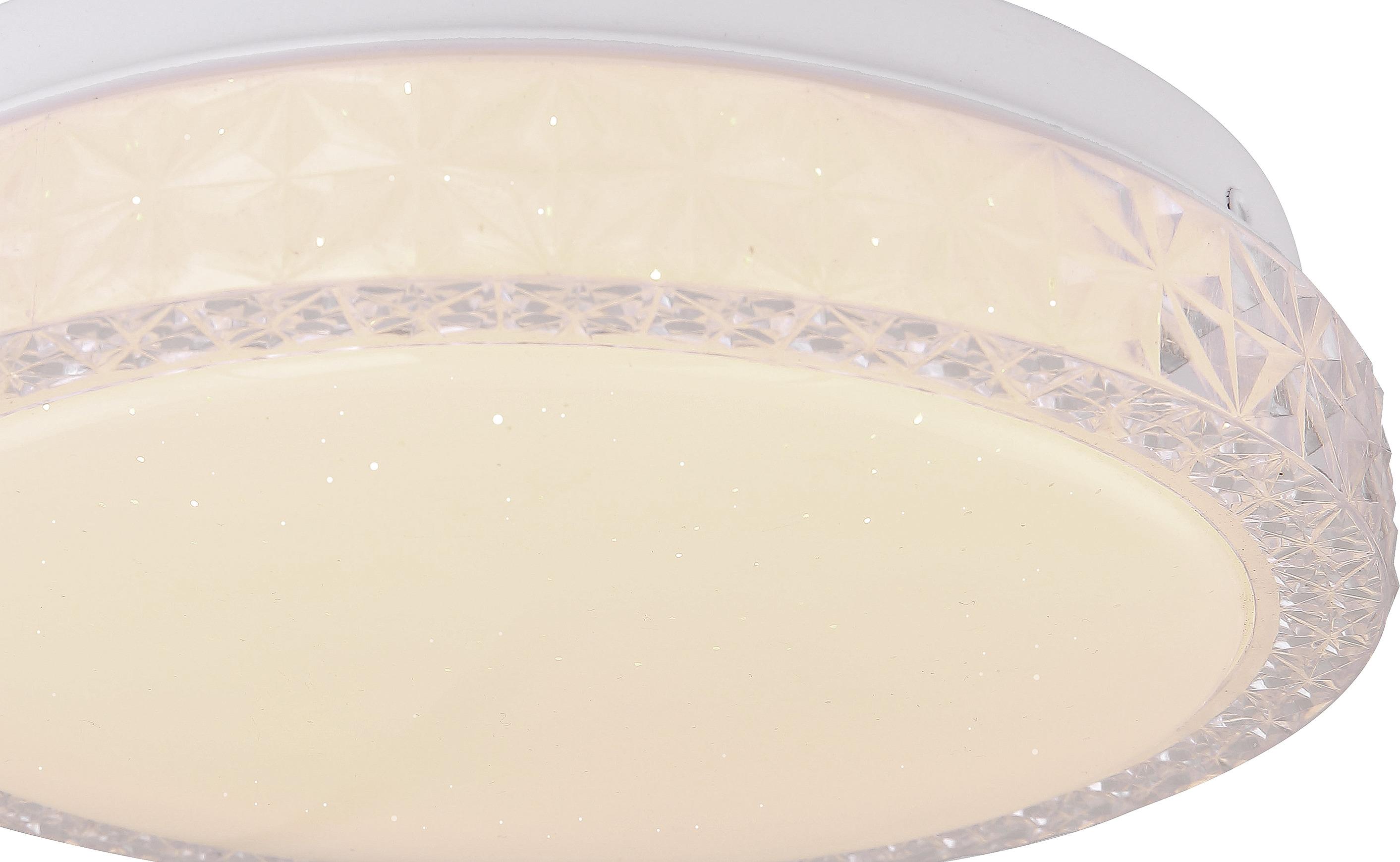 Led-deckenleuchte Monika Ø 20 Cm Rund - Weiß, Basics, Kunststoff/Metall (20/6,5cm) - Ondega