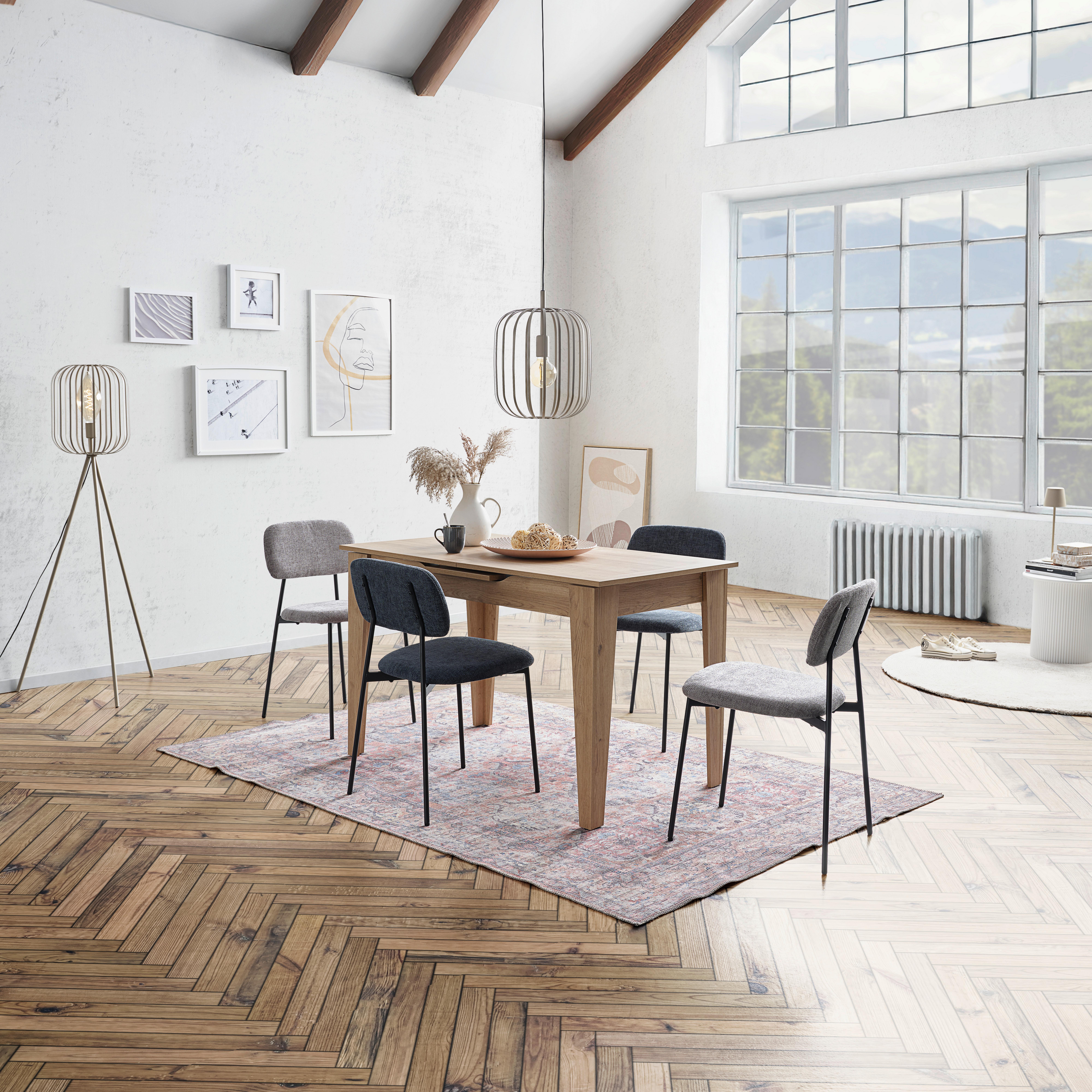 Esstisch ausziehbar Andorra 120-150x75x70 cm Eiche - Eiche Artisan, KONVENTIONELL, Holz (120-150/75/70cm)