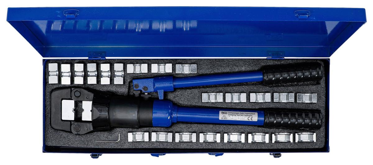 Crimpzangen-Satz Hydraulisch Blau/Schwarz - Blau/Schwarz, Basics (61,8/21,6/9,5cm)