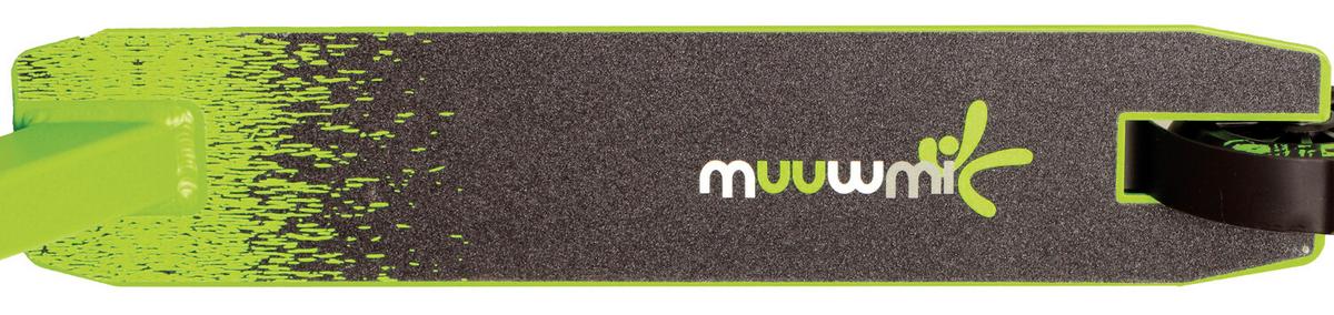 Kinder-Scooter Muuwmi Grün/Schwarz Ø 100x24 mm - Schwarz/Grün, Basics, Metall (66/44/83cm)