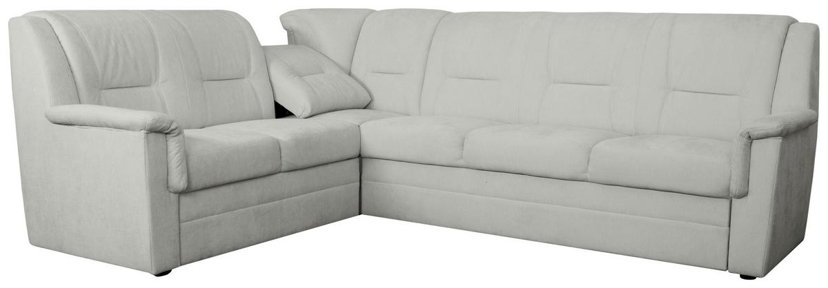 ECKSCHLAFSOFA Rafael, Hellgrau S: 279x224cm - Beige/Hellgrau, Trend, Textil (279/224cm)