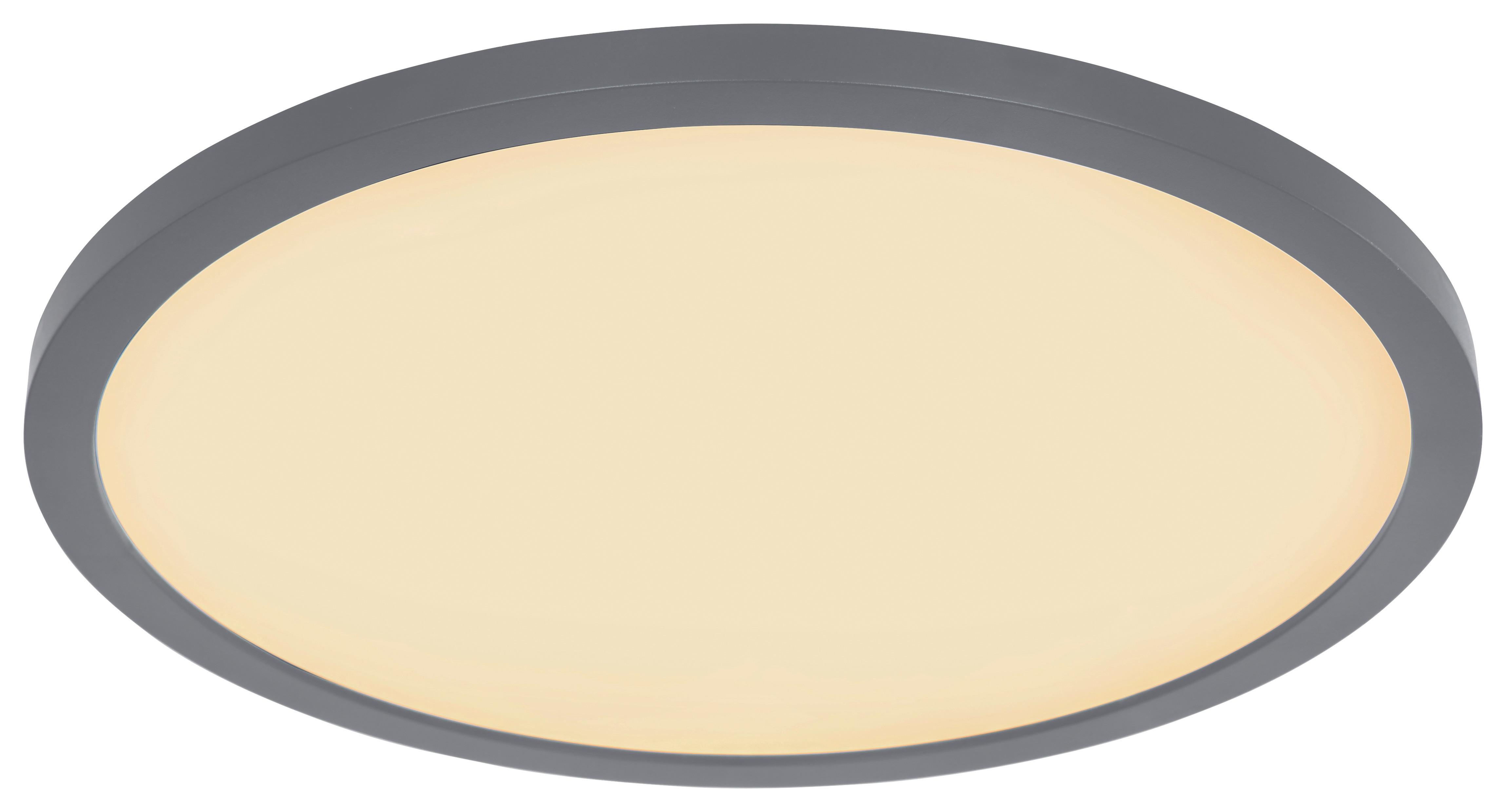 LED-Deckenleuchte Yesenia - Opal/Graphitfarben, MODERN, Kunststoff (29,4/2,5cm) - Luca Bessoni