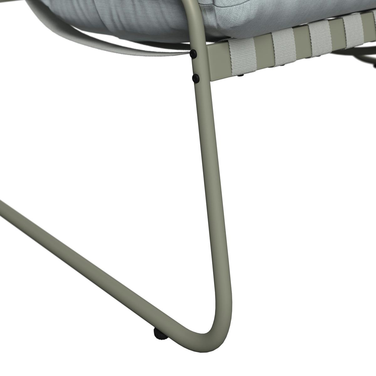 Loungegarnitur Miami - Beige/Grau, MODERN, Glas/Textil (128/62/82cm) - Beldano