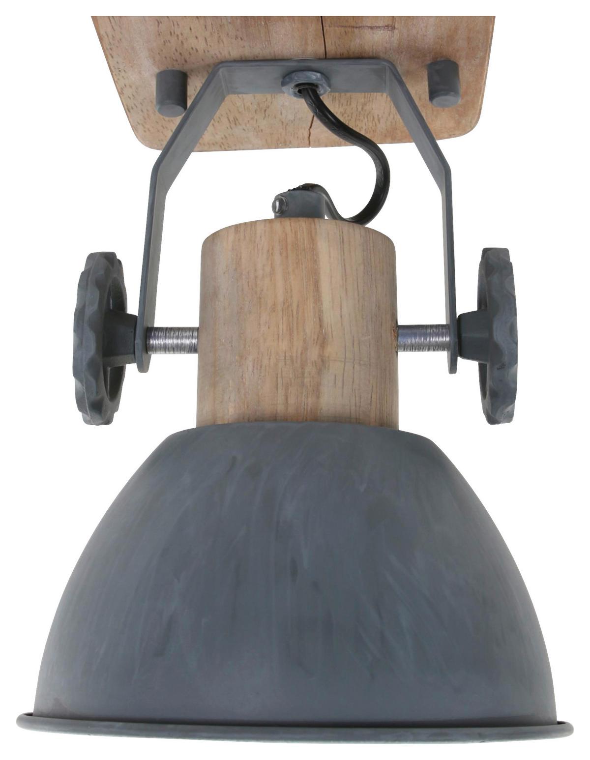 Deckenspots Gearwood - Anthrazit/Kupferfarben, Trend, Holz/Metall (59/19/23cm)