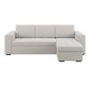 Ecksofa Jan Hellgrau S: 247x155 Cm - Hellgrau, Trend, Textil (247/155cm)