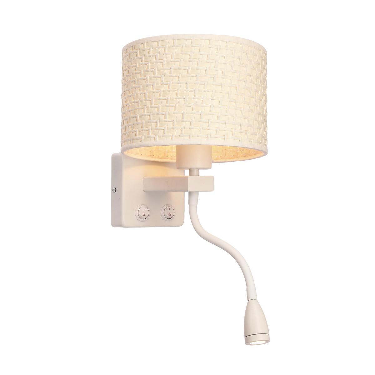 Wandleuchte 21-27665 Polo - Creme/Weiß, Basics, Kunststoff/Metall (18/22/44cm)