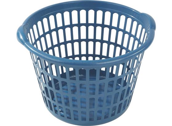 Wäschekorb Jannik - Blau/Anthrazit, Kunststoff (30l) - Homezone Wäschekorb Jannik - Blau/Anthrazit, Kunststoff (30l) - Homezone