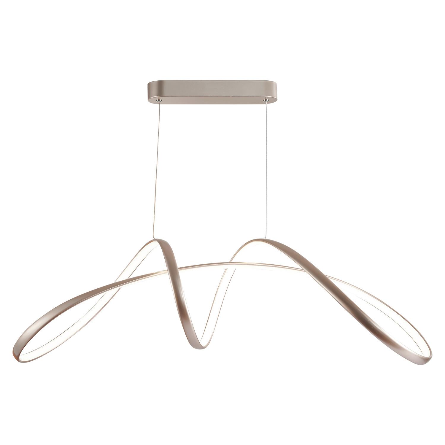 Hängeleuchte 5050/S H: 120 cm Silberfarben - Silberfarben, Design, Metall (92/29/120cm)