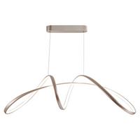 Hängeleuchte 5050/s H: 120 Cm Silberfarben - Silberfarben, Design, Metall (92/29/120cm)