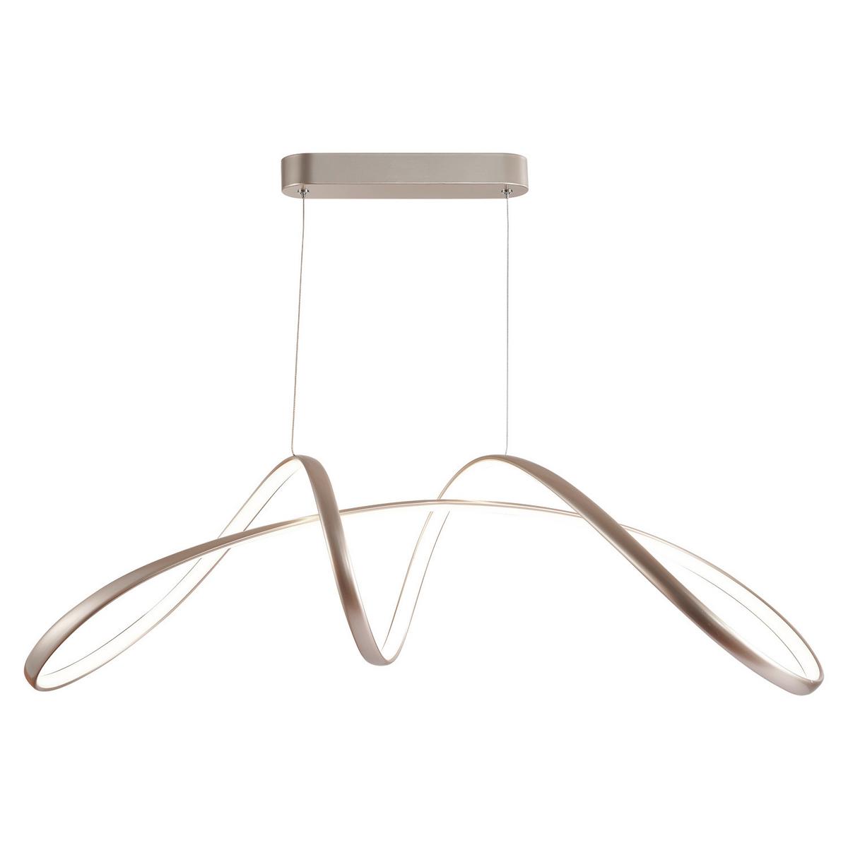 Hängeleuchte 5050/s H: 120 Cm Silberfarben - Silberfarben, Design, Metall (92/29/120cm)