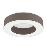 LED-Deckenleuchte Guama Weiß Cappuccino D: 53 cm - Weiß/Cappuccino, Basics, Kunststoff/Textil (53/13,5cm) - Eglo