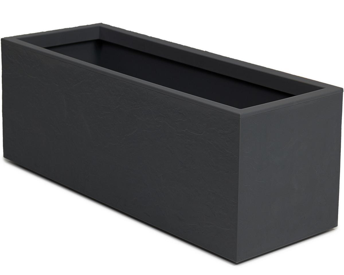 Übertopf Kunststoff Anthrazit Wetter-/ Und Uv-Beständig - Anthrazit, Basics, Kunststoff (80/30/30cm)
