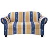 2-sitzer-sofa Torello Blau B: 151 Cm - Wengefarben/Blau, KONVENTIONELL, Textil (151/84/80cm) - Livetastic