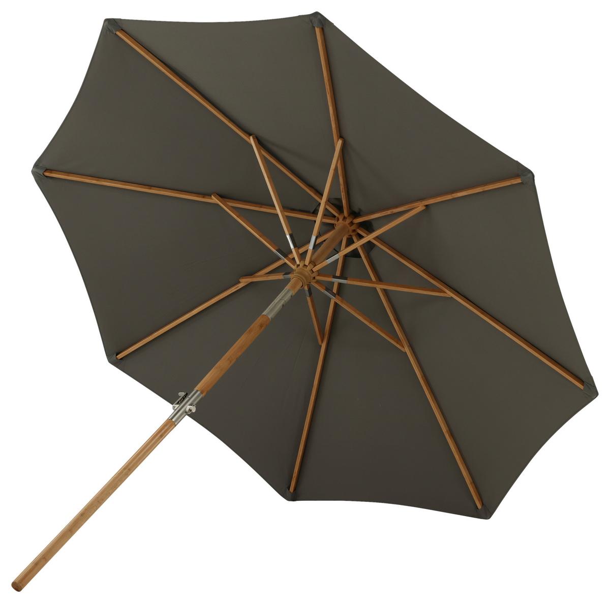 Sonnenschirm Cerox L/B: 270x250 cm Grau - Grau, KONVENTIONELL (270/250cm) - Gardenson