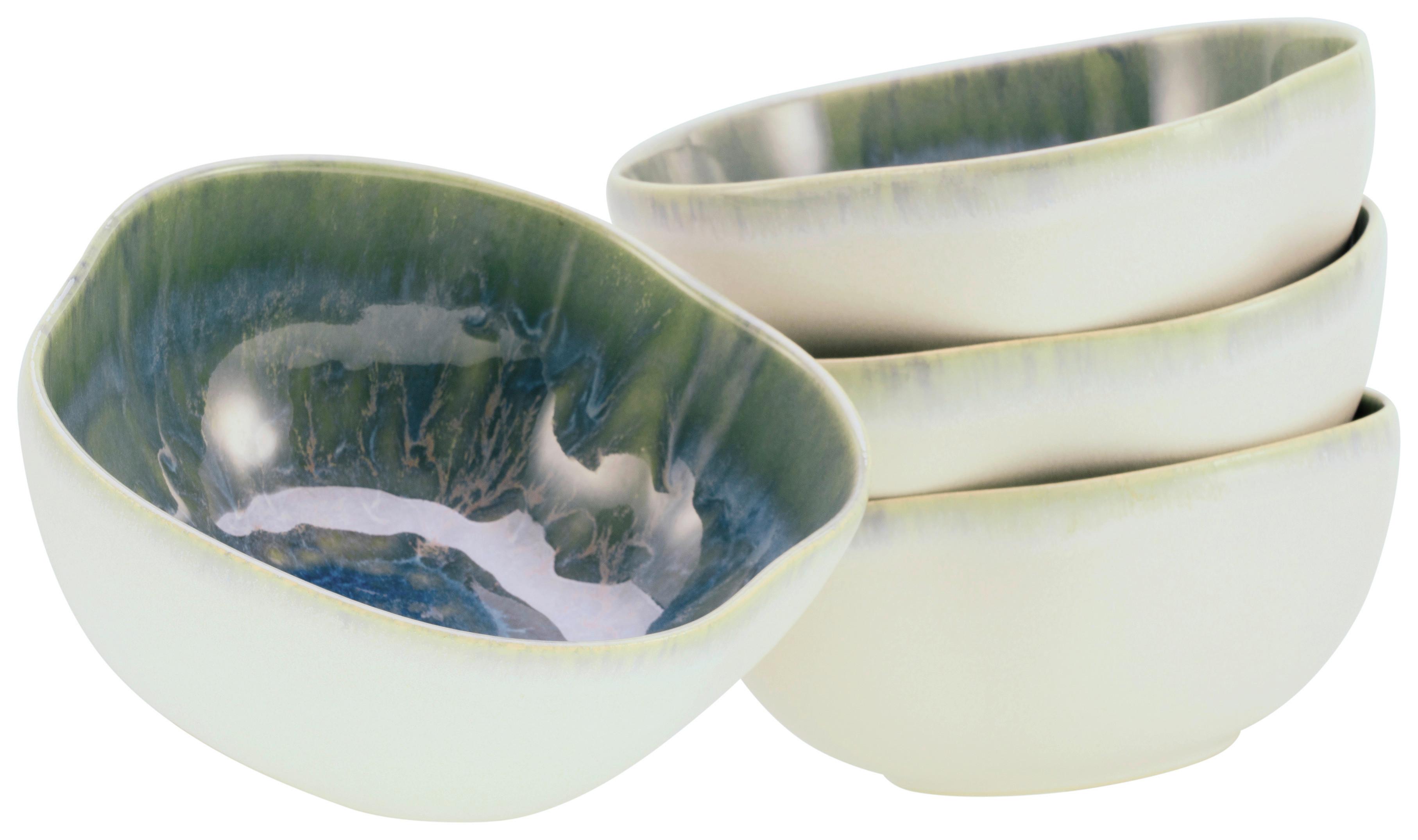 MÜSLISCHALENSET Yuki Bowl Blau/Grün 4-teilig - Blau/Grün, Basics, Keramik (16cm) - Creatable