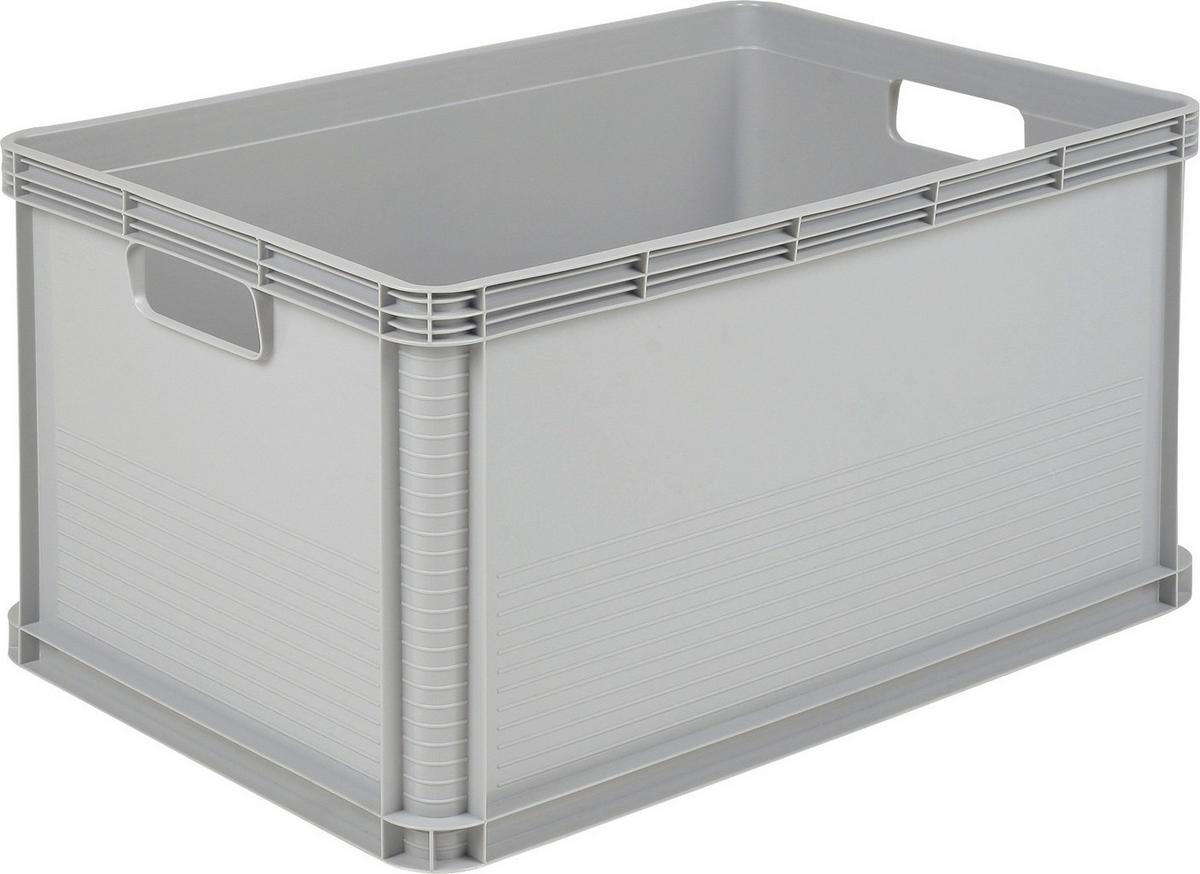Euroboxen Robert Hellgrau 60x40x32 cm 64 L - Hellgrau, KONVENTIONELL, Kunststoff (60/40/32cm)