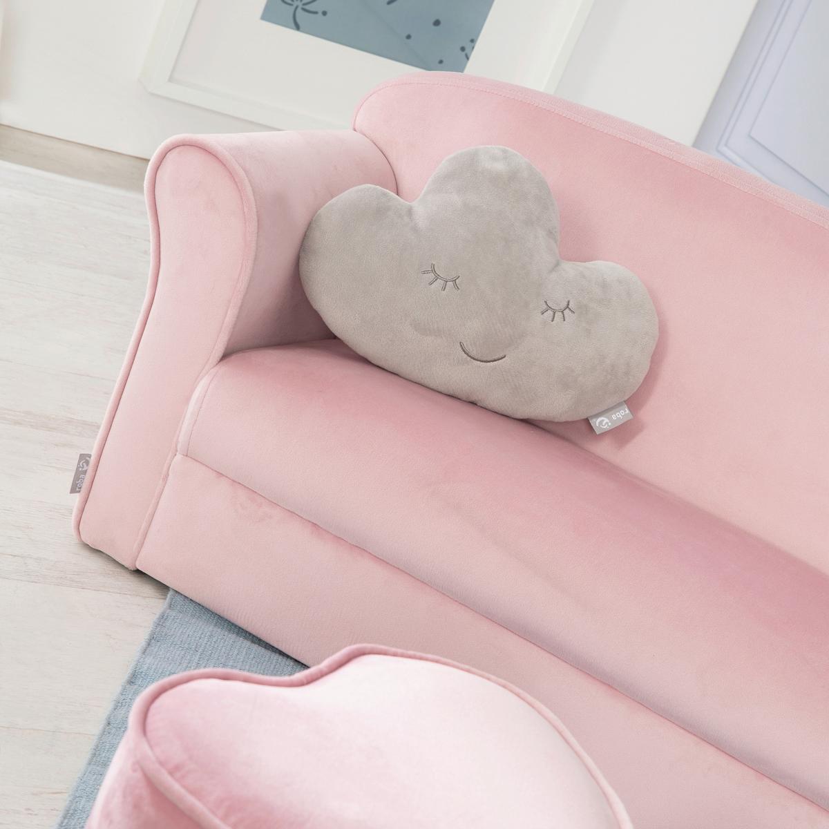 Kindersofa Rosa Mit Armlehnen - Rosa, Basics, Textil (78/43/39cm) - Roba