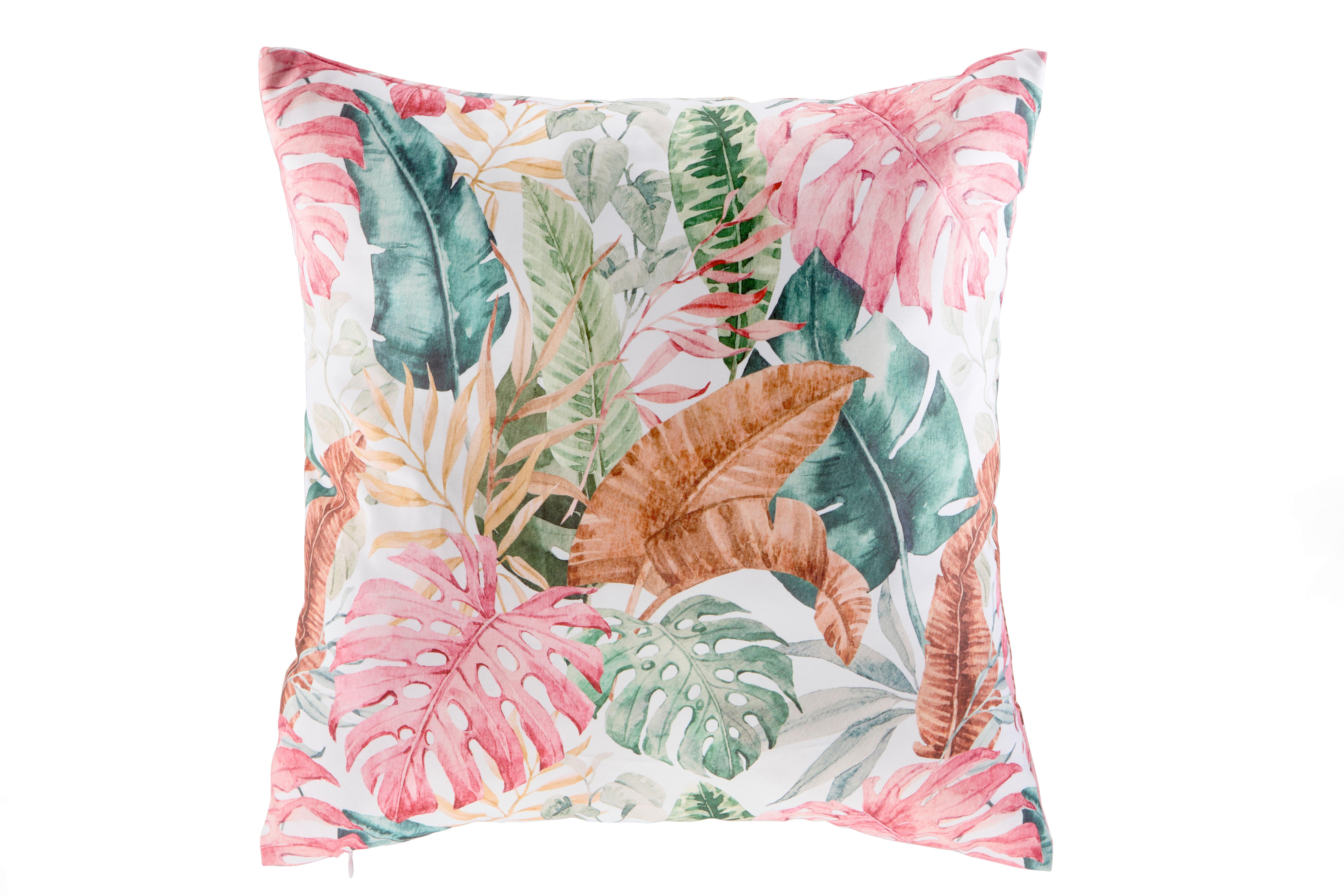 Outdoor-Kissen Jungle - Multicolor, MODERN, Textil (45/45cm) - Luca Bessoni