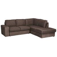 Ecksofa Mit Schlaffunktion Eddi Taupe - Taupe/Chromfarben, KONVENTIONELL, Textil (248/213cm) - MID.YOU