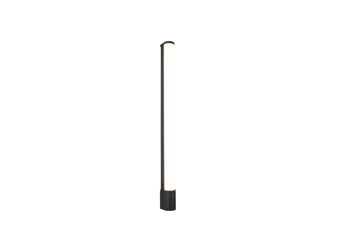 Bad-Wandleuchte Ip44 1-Flammig mit Schalter inkl. Steckdose - Schwarz, Basics, Kunststoff/Metall (79/5,5/7cm) - Trio Leuchten