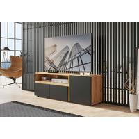 Tv-elem Morongo 148,9/39,6cm - tölgyfa színű/szürke, Modern, faalapú anyag (148,9/39,6/52,5cm)