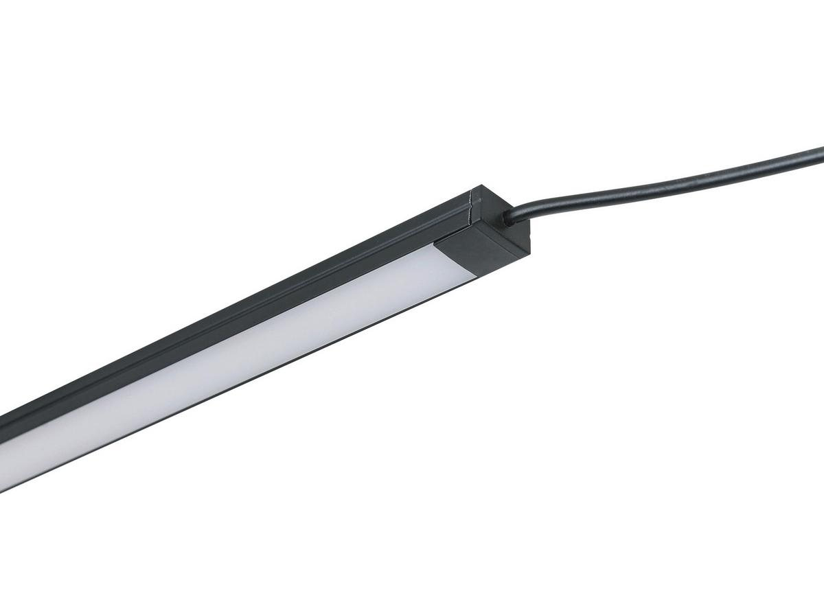 Led Díszlámpa Dolore - fekete, Modern, műanyag/fém (3*50/0,7/1,2cm) - Luca Bessoni