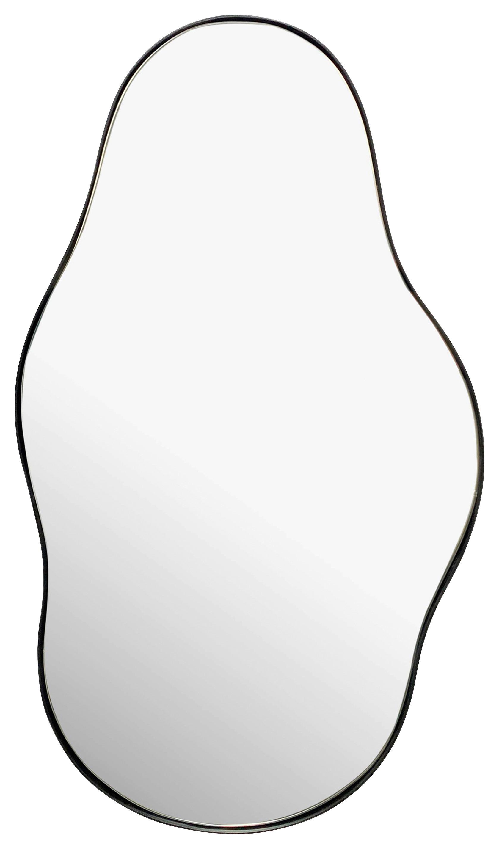 Wandspiegel Schwarz B: 40 cm - Schwarz, Design, Glas/Metall (40/80/2,5cm) - MID.YOU