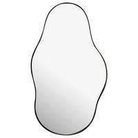 Wandspiegel Schwarz B: 40 cm - Schwarz, Design, Glas/Metall (40/80/2,5cm) - MID.YOU