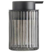 Dávkovač mydla JESPER - tmavosivá, Modern, plast/sklo (7,5/12,5cm) - Mömax