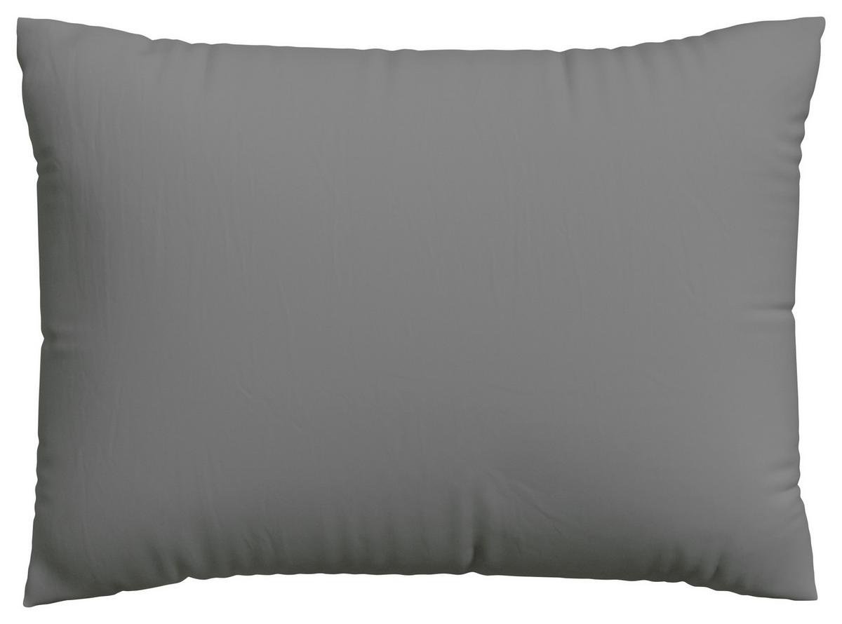 Kopfpolsterbezug Knitted Jersey - Grau, Basics, Textil (70/90cm) - Schlafgut